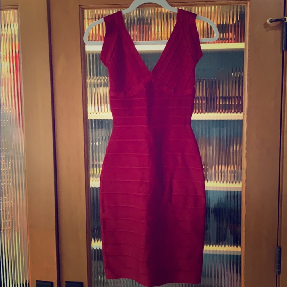 Herve leger red dress XS ( *Moving Sale)